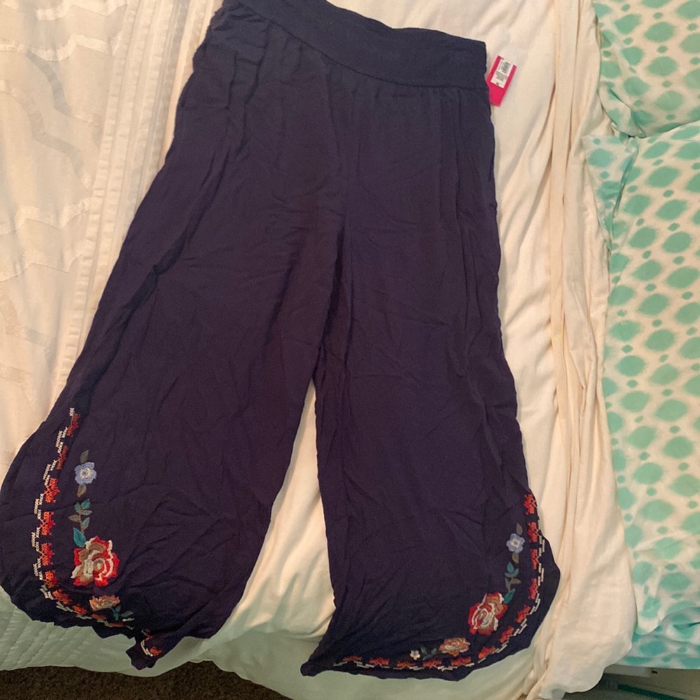Dark Blue Flowy Pants